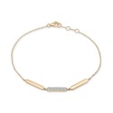 Polished Bar Bracelet (1/10 ct. ) in 14k Gold