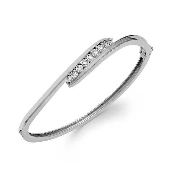 Swirl Bangle Bracelet (1/4 ct. )