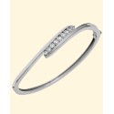 Swirl Bangle Bracelet (1/4 ct. )