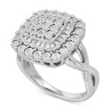 Square Cluster Ring (1/4 ct. )