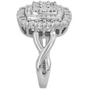 Square Cluster Ring (1/4 ct. )