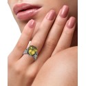 Quartz Statement Ring (6-5/8 ct. ) and 18k Gold