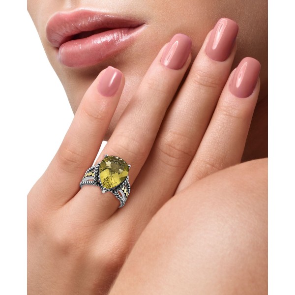 Quartz Statement Ring (6-5/8 ct. ) and 18k Gold