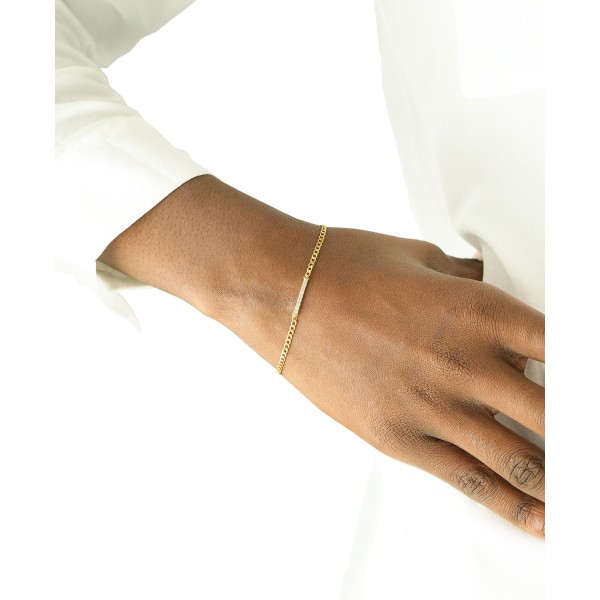 Bar Bracelet (1/6 ct. ) in Gold Vermeil