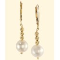 Cultured Drop Earrings in 14k Gold (8-1/2mm)