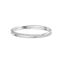 Intertwining Double-Row Bangle Bracelet