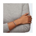 Intertwining Double-Row Bangle Bracelet