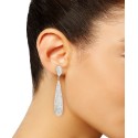 Pavé Elongated Drop Earrings