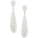 Pavé Elongated Drop Earrings