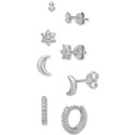 4-Pc. Set Cubic Stud & Hoop Earrings s