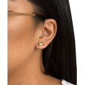 and White Pave Stud Earrings set