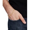 Beveled Chain Bracelet in 10k Gold