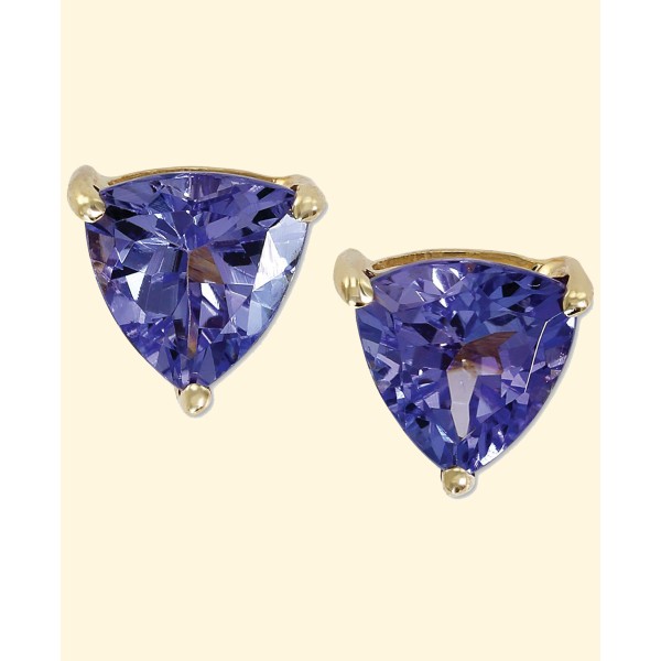 Stud Earrings in 14k Gold (1 ct. )